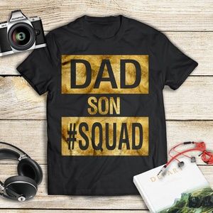 Dad Son Squad Family Matching T-Shirt
